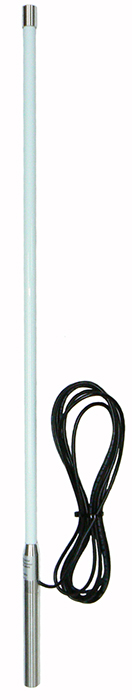 Super gain 4G LTE collinear antenna, white, 700-800MHz, specify 50MHz, 4.5m cable, BNC male, 5.1dBi – 900mm
